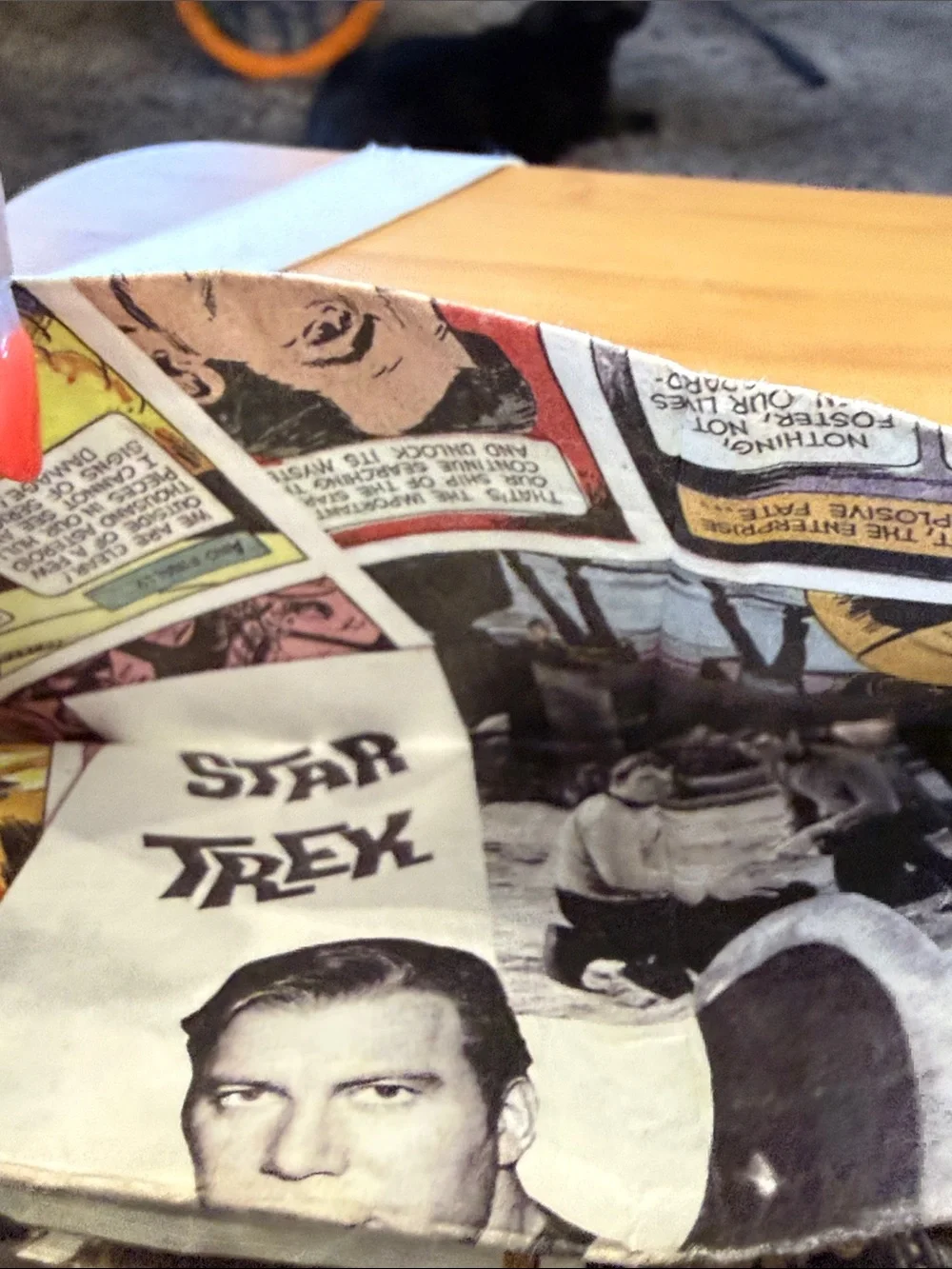 Vintage Star Trek Themed Men's Paper Mighty Wallet - Yellow and Blue